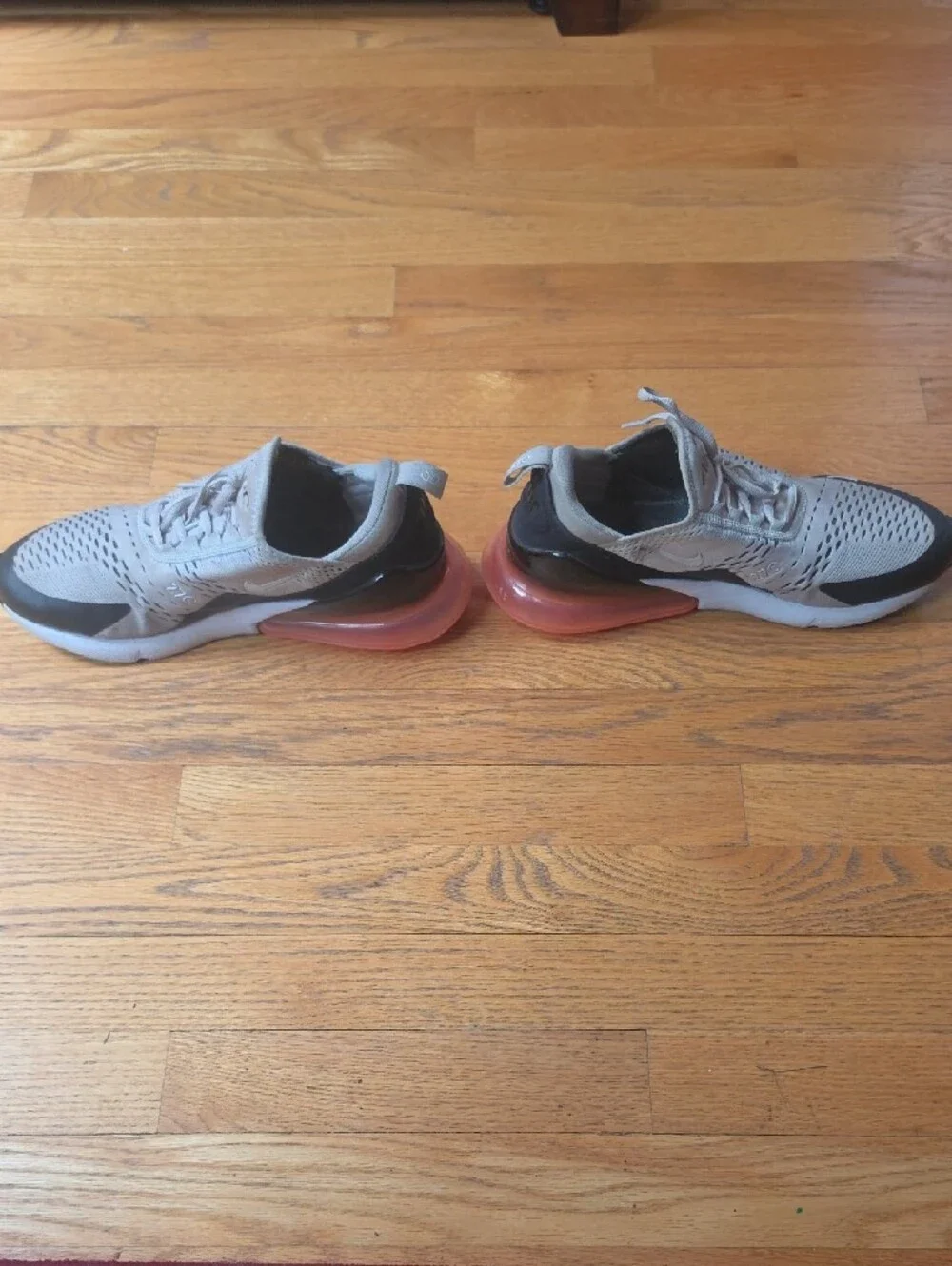 Nike Grey and Pink Air Max 270 Trainers